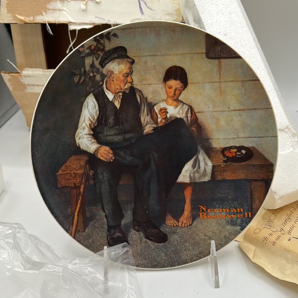 “The Lighthouse Keepers Daughter” limited edition plate by Norman Rockwell